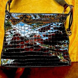 Brighten, chocolate leather bag. Great condition. was $425 new.